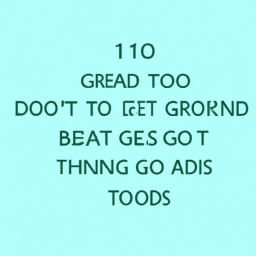 10 Things You Must Do To Get Great Body1