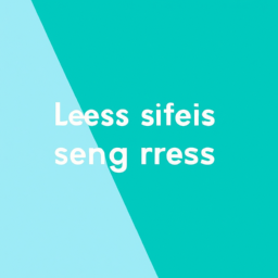 Being Less Stressed