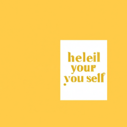How To Build Your Self Esteem