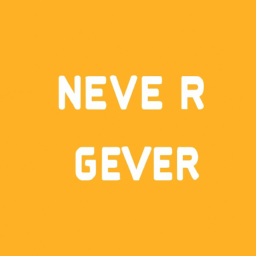 Never Give Up