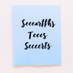 Secrets To Achieving Goals